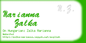 marianna zalka business card